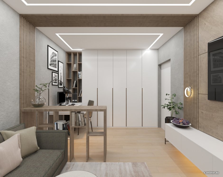 Дизайн квартиры 30-35 кв. м. делаем из однокомнатной двухкомнатную квартиру с отдельной спальней