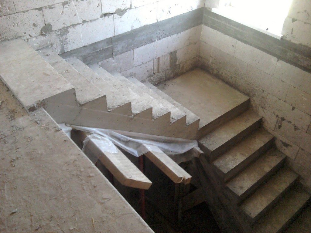 Входная лестница из армированного бетона своими руками пошагово