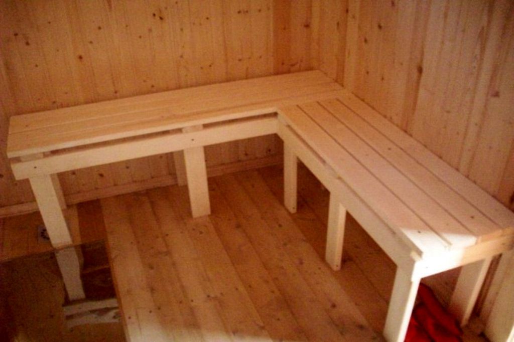 Как выбрать подходящую скамейку для бани из дерева? полное описание видов деревянных скамеек