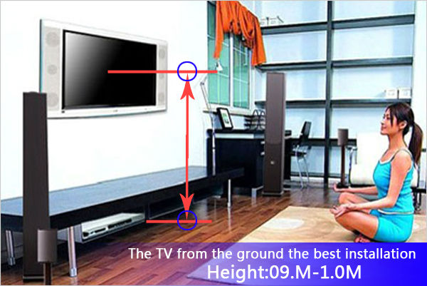 Как правильно повесить телевизор на стену – высота и угол наклона