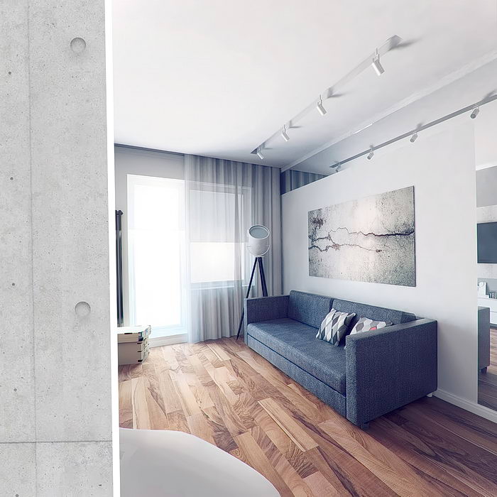 Дизайн однокомнатной квартиры (40 кв. м): фото и идеи