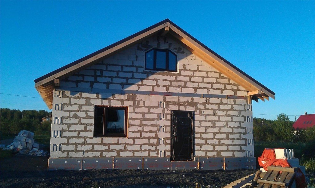 Дом из сибита своими руками - строительство домов из пенобетона + фото, чертежи