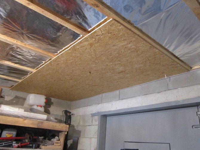 Как правильно утеплить потолок и крышу в гараже изнутри