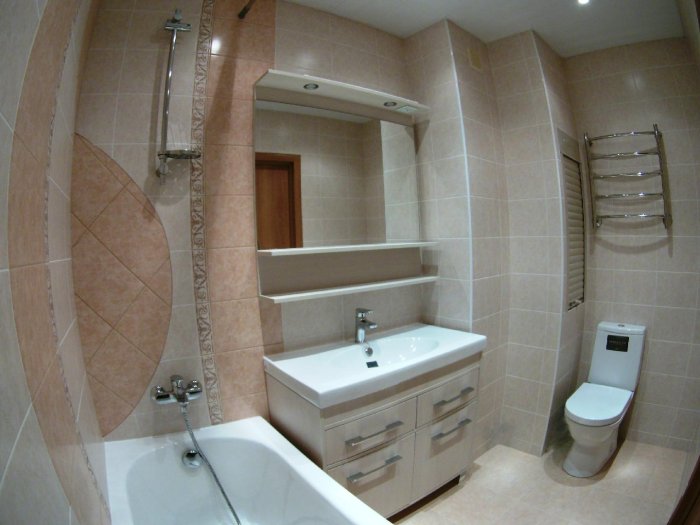 Объединение ванной и туалета - перепланировка санузла (+фото)