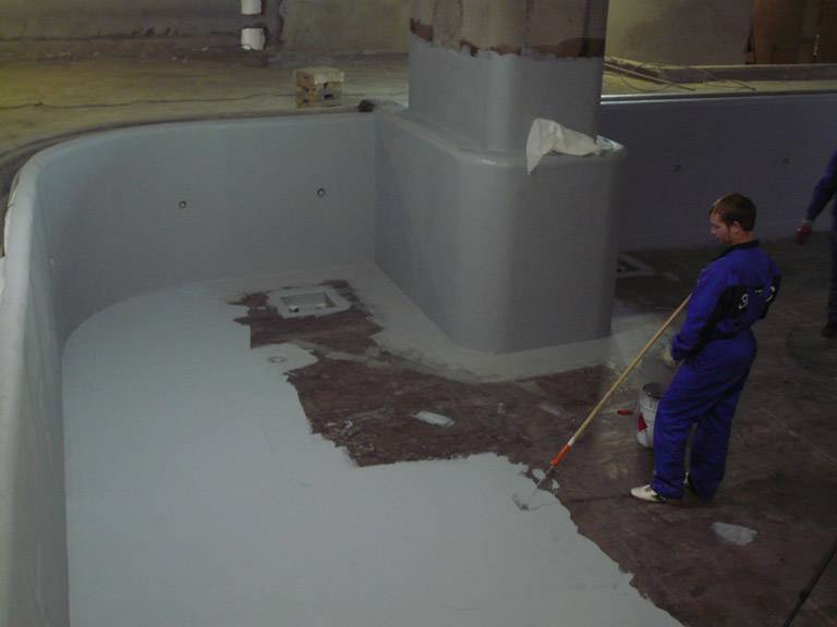 Гидроизоляция бетонного бассейна и его герметизация