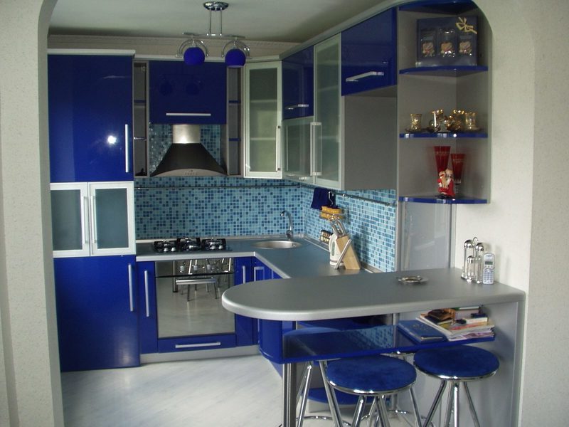 ????голубая кухня: 70 лучших фото-проектов и советы по оформлению кухни | современные и модные кухни